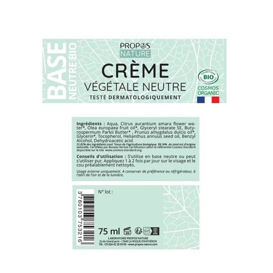 Crème végétale neutre -3