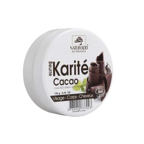 Beurre de Karité Cacao note de chocolat gourmand bio